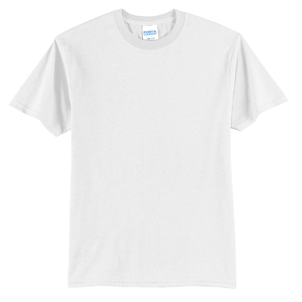 Port & Company Men's White Tall Core Blend Tee: A Must - Have!