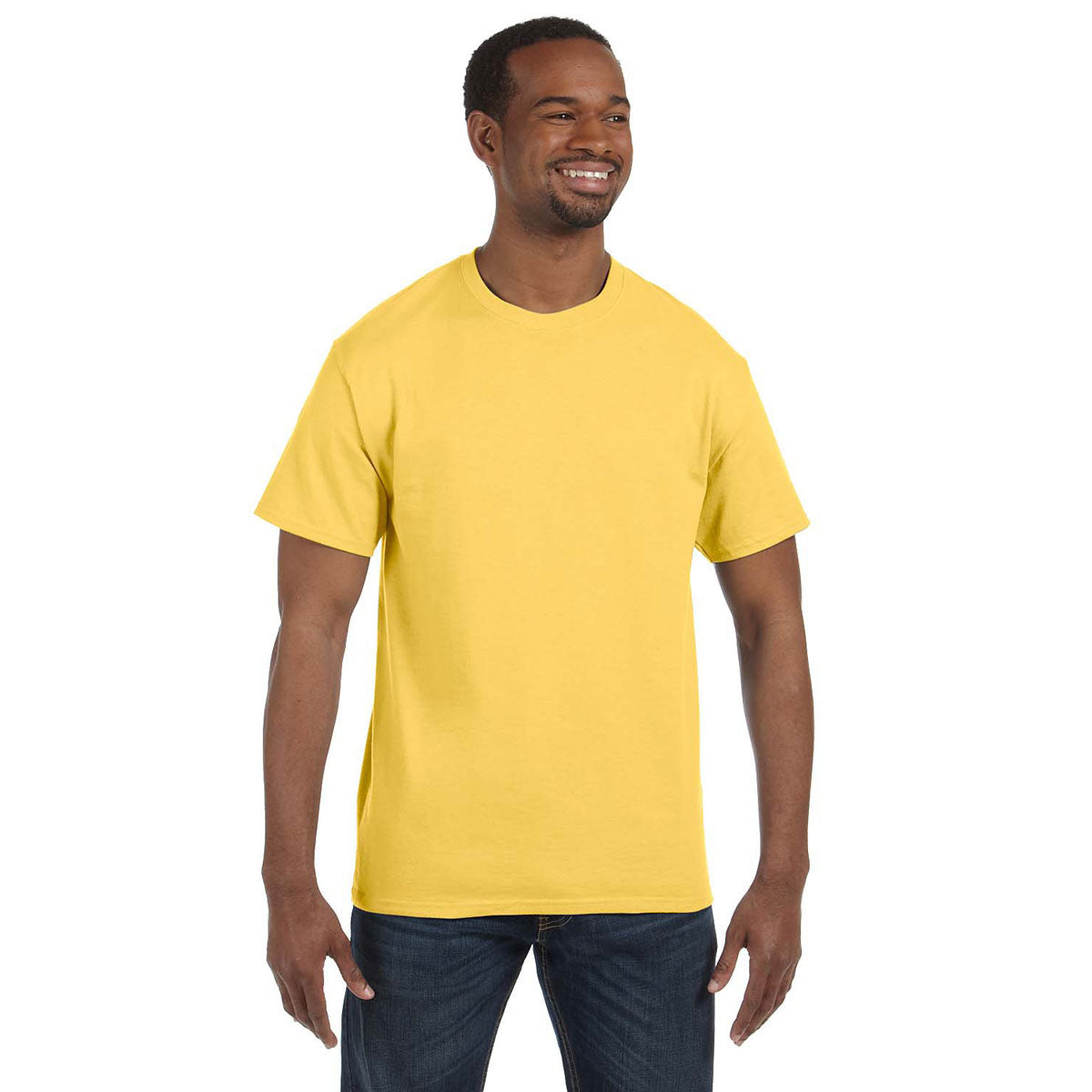Jerzees Men's Island Yellow Dri-Power Active T-Shirt - 5.6 Oz, Gym Essential