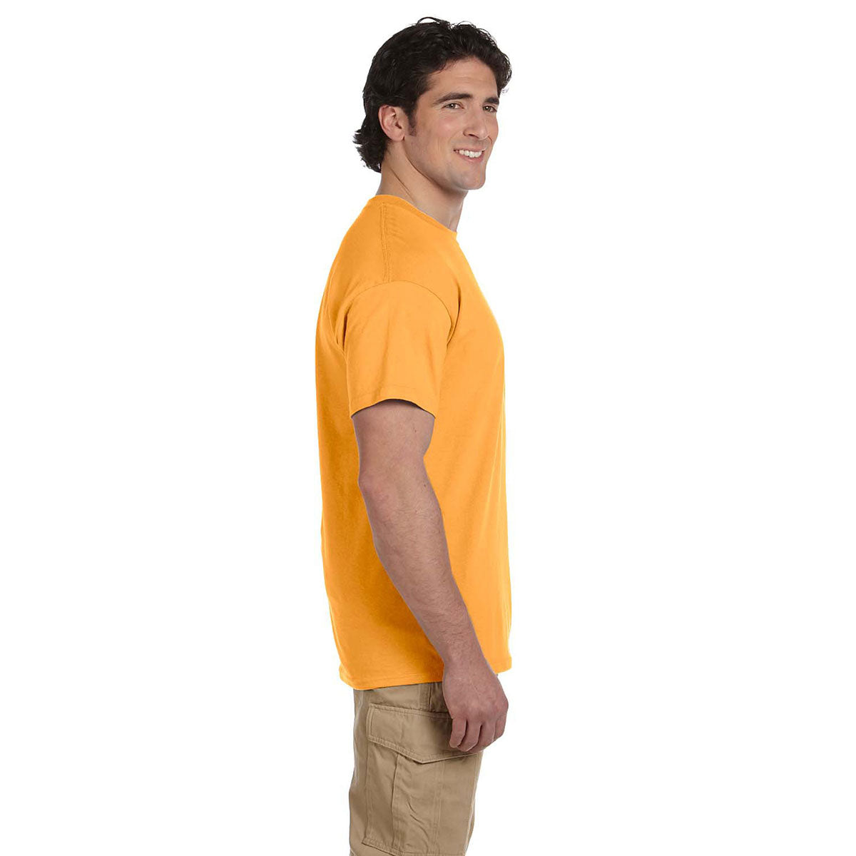 Hanes Men's Gold 5.2 oz. 50/50 EcoSmart T-Shirt: Sustainable Style for Men