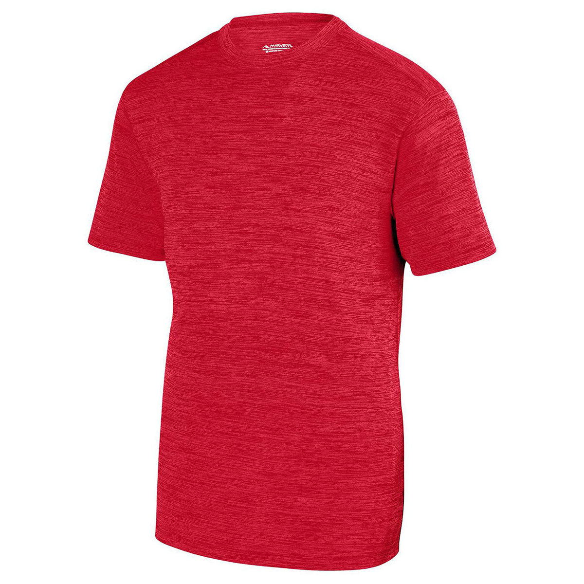 Augusta Sportswear Men's Red Shadow Tonal Heather Short-Sleeve Training T-Shirt - A Must-Have for Active Men!