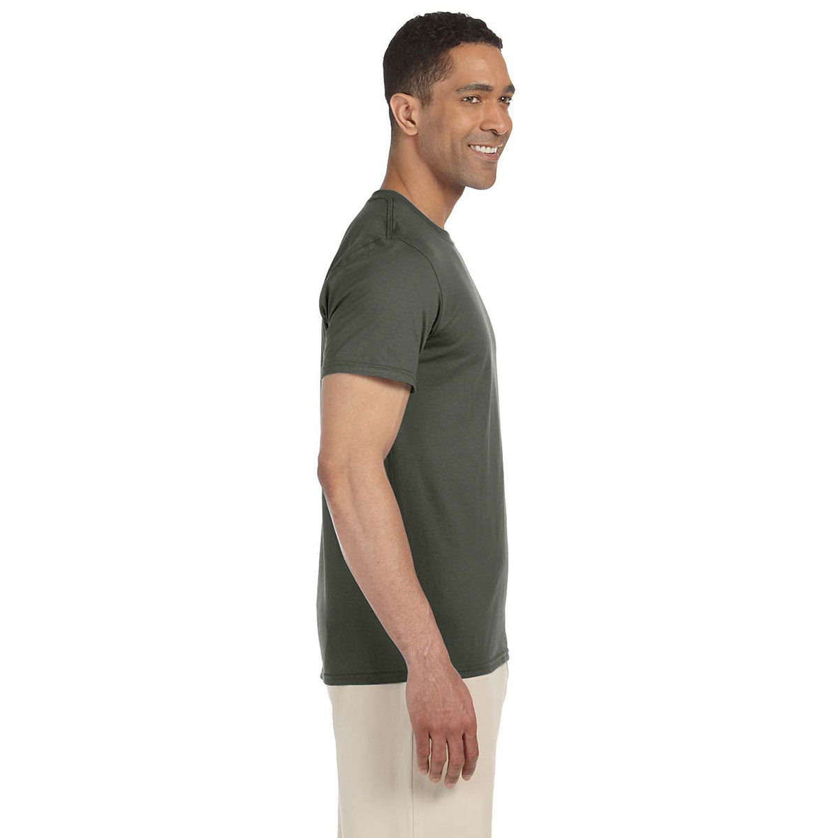 Gildan Men's Military Green Softstyle 4.5 oz. T-Shirt - The Ultimate Corporate Swag