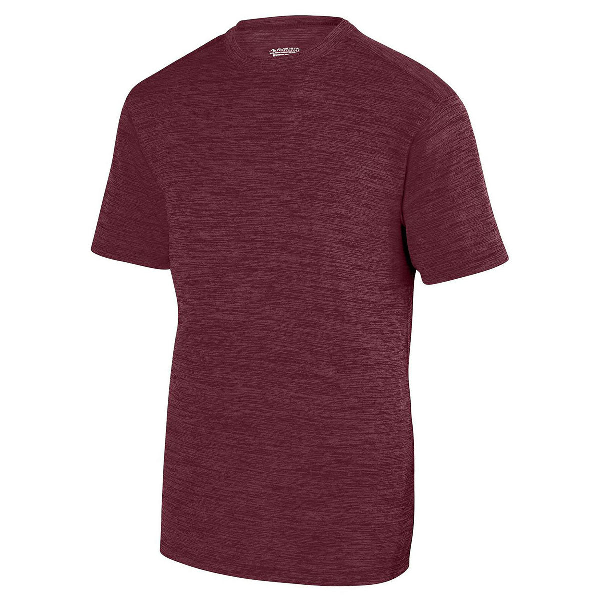 Augusta Sportswear Men's Maroon Shadow Tonal Heather Short-Sleeve Training Tee: The Ultimate Gym and Lounge Essential