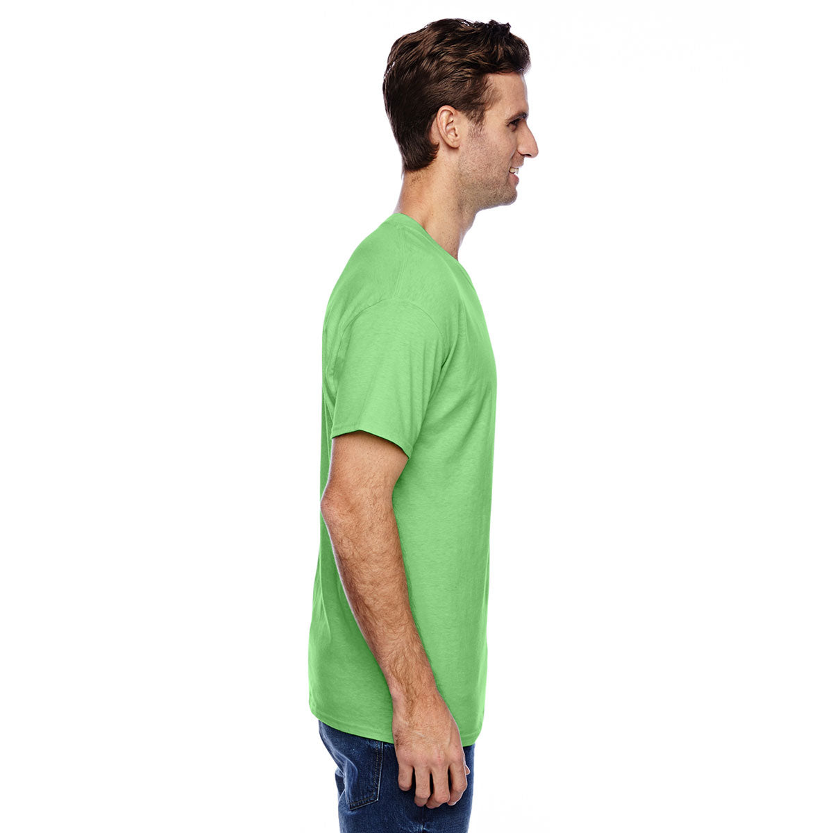 Hanes Men's Neon Lime Heather 4.5 oz. X-Temp Performance T-Shirt: A Must-Have for Outdoor Enthusiasts