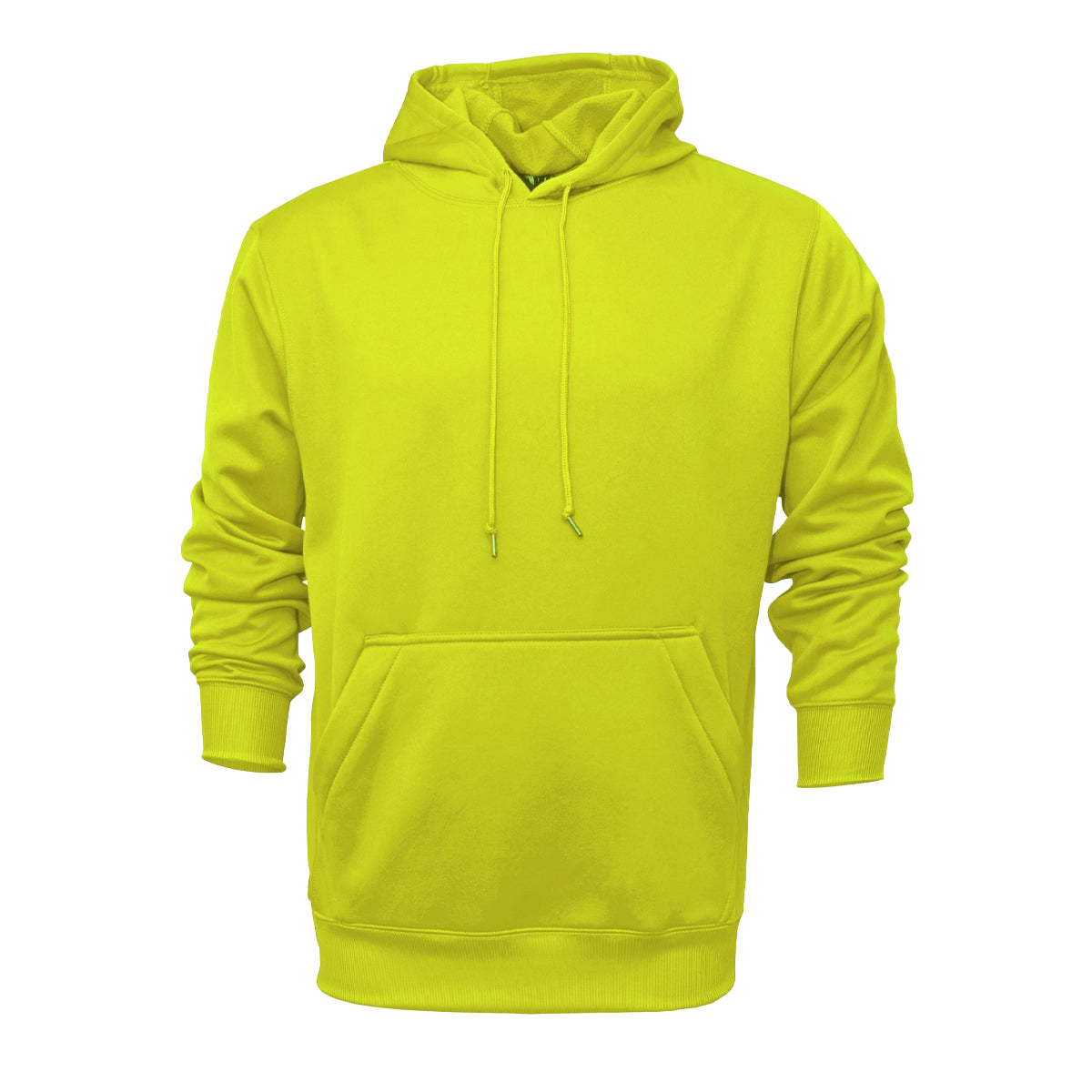 BAW Men's Eye - Catching Neon Yellow Pullover Fleece Hoodie