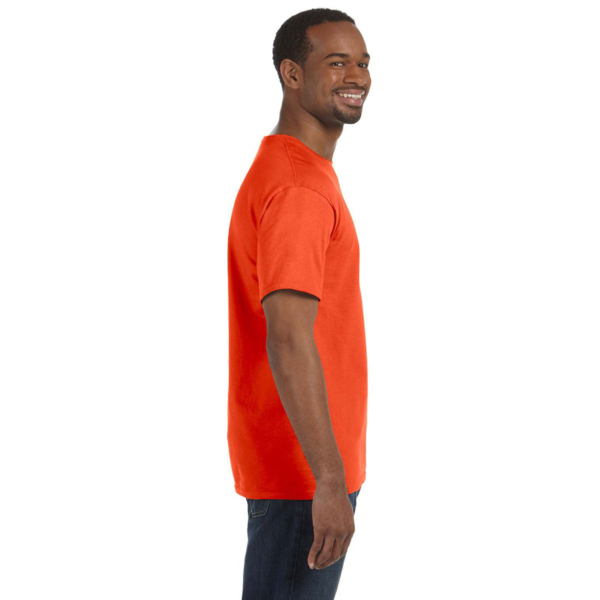 Jerzees Men's Stunning Burnt Orange 5.6 Oz Dri-Power Active T-Shirt