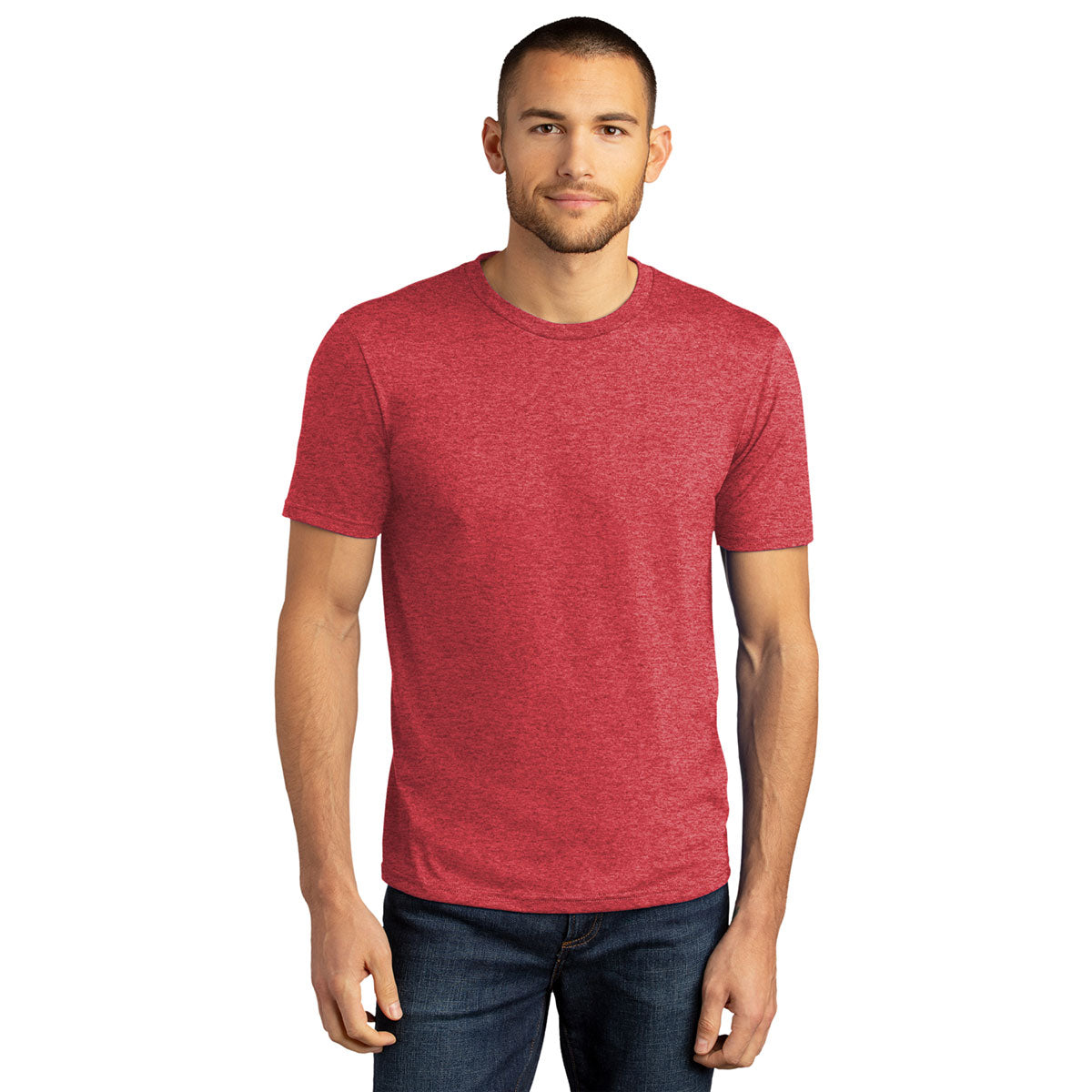 District Men's Stunning Red Frost Perfect Tri DTG Tee - A Must - Have!