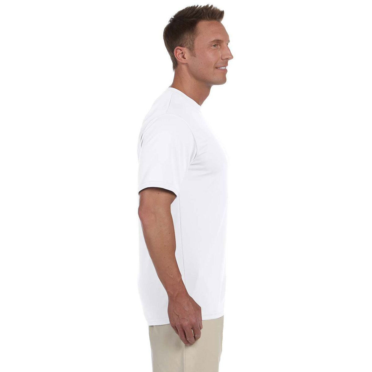 Augusta Sportswear Men's Stunning White Wicking T-Shirt - A Must-Have!