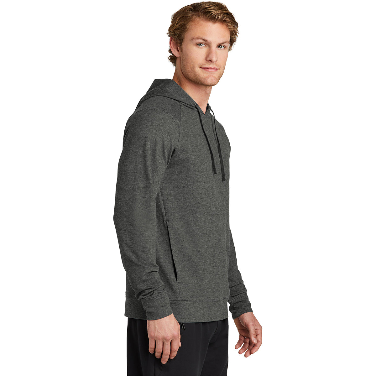 Sport-Tek Men's Dark Grey Heather Sport-Wick Flex Fleece: The Ultimate Pullover Hoodie