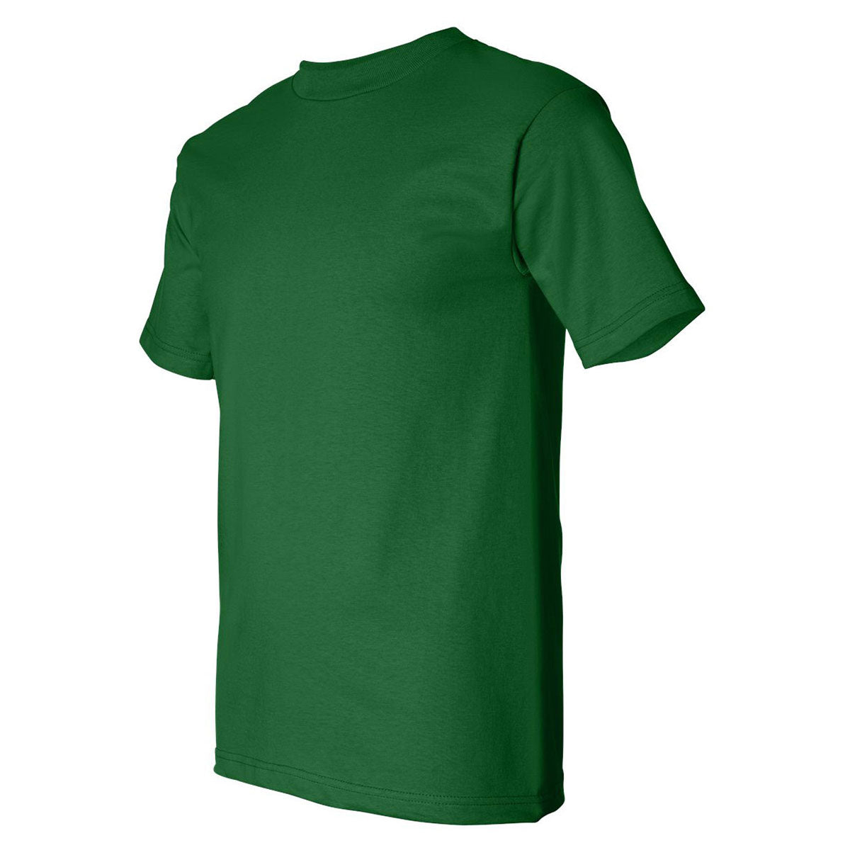 Bayside Men's Stunning Kelly Green USA-Made Short Sleeve T-Shirt