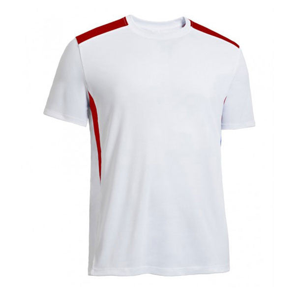 Expert Men's Stylish White/Red Metro Workout Tee