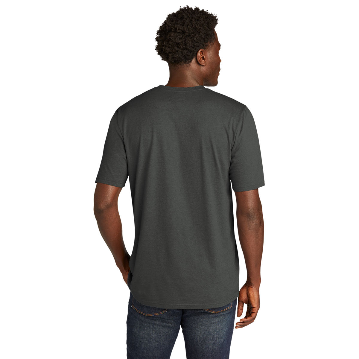 New Era Men's Stylish Graphite Tri-Blend Tee - Grab & Go Essential