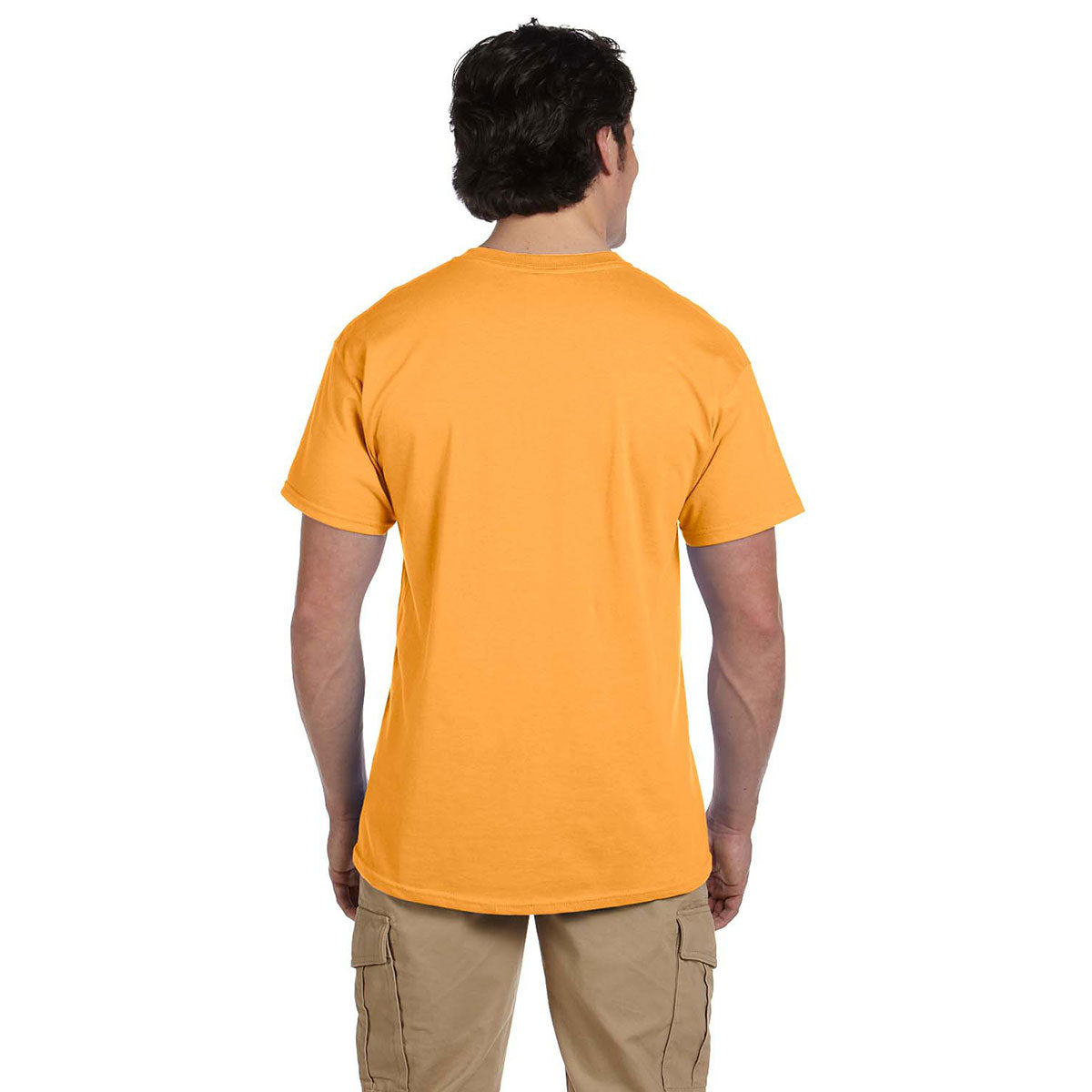Hanes Men's Gold 5.2 oz. 50/50 EcoSmart T-Shirt: Sustainable Style for Men