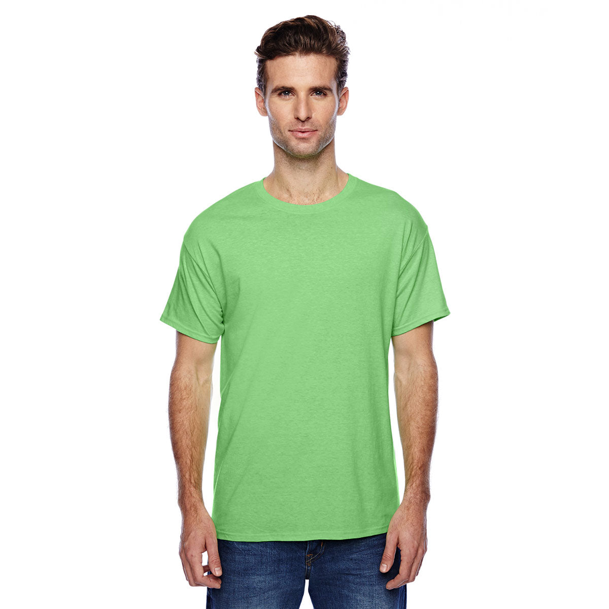 Hanes Men's Neon Lime Heather 4.5 oz. X-Temp Performance T-Shirt: A Must-Have for Outdoor Enthusiasts