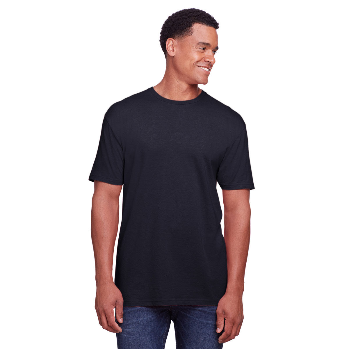 Gildan Men's Navy Mist Softstyle CVC T-Shirt - The Ultimate Custom Tee