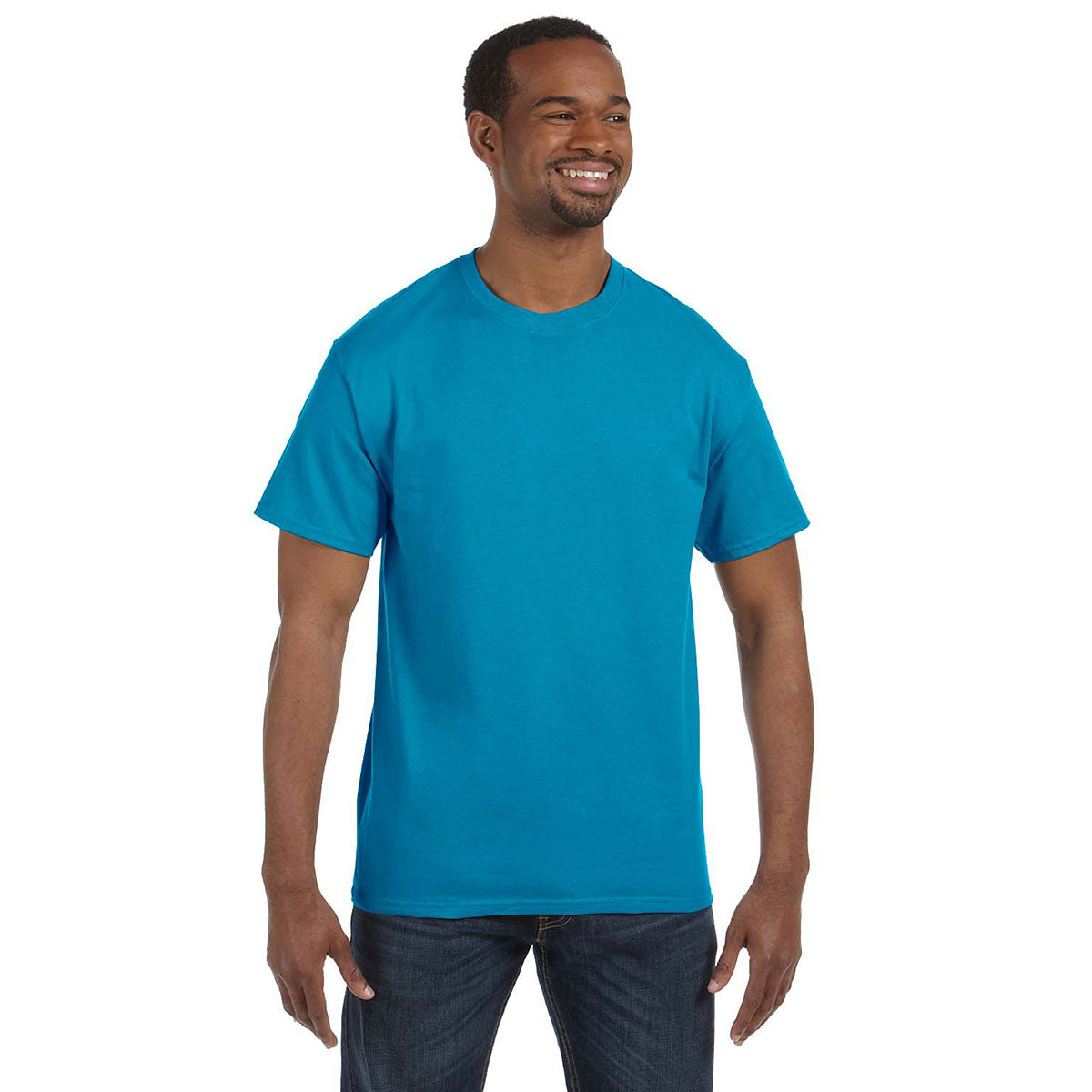 Hanes Unisex Teal Authentic T-Shirt: Comfort and Style Combined