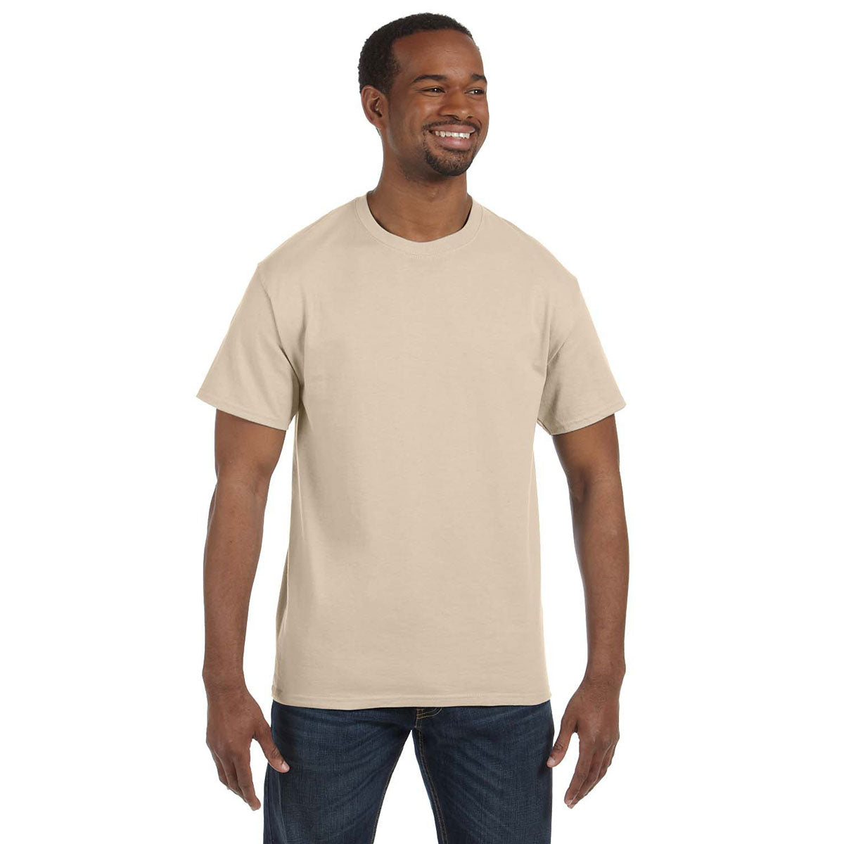 Jerzees Men's Sandstone 5.6 Oz Dri-Power Active T-Shirt - The Ultimate Gym Essential