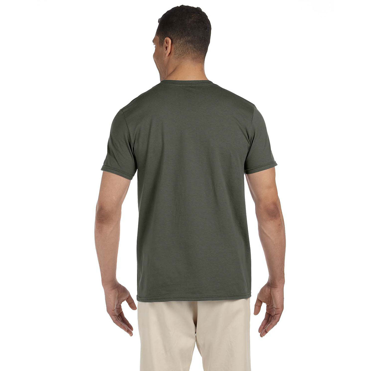 Gildan Men's Military Green Softstyle 4.5 oz. T-Shirt - The Ultimate Corporate Swag