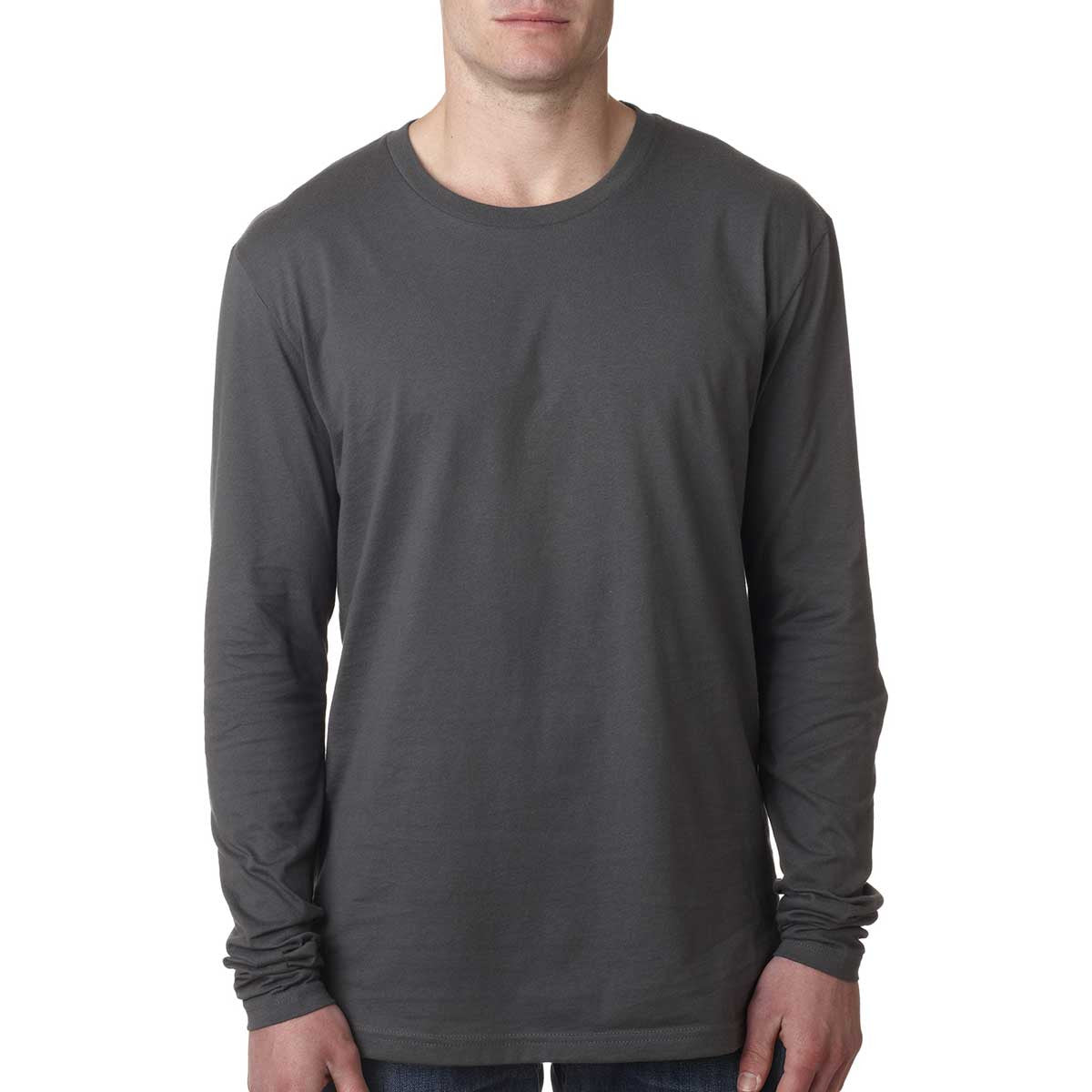 Next Level Men's Heavy Metal Superb Fitted Long-Sleeve Crew Tee