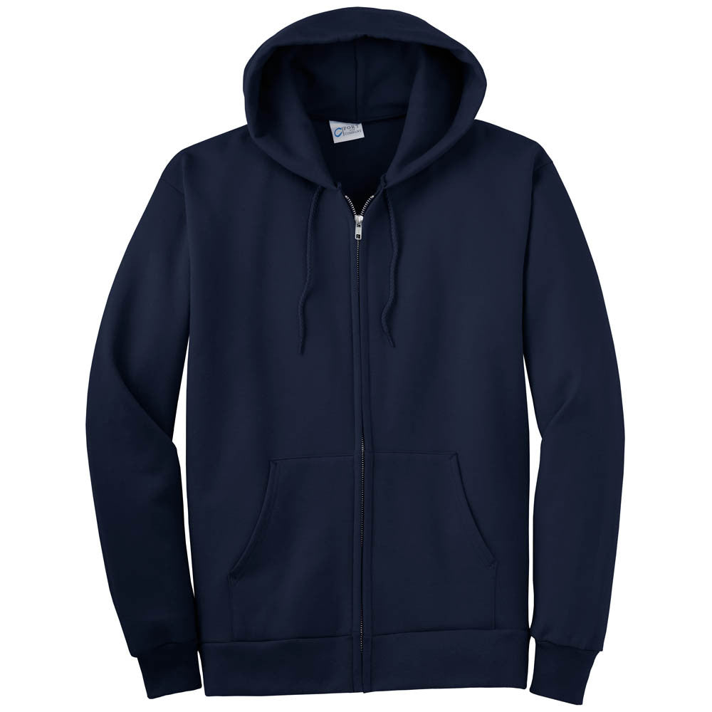 Port & Company Navy Ultimate Full Zip Hoodie: A Must-Have for Every Season