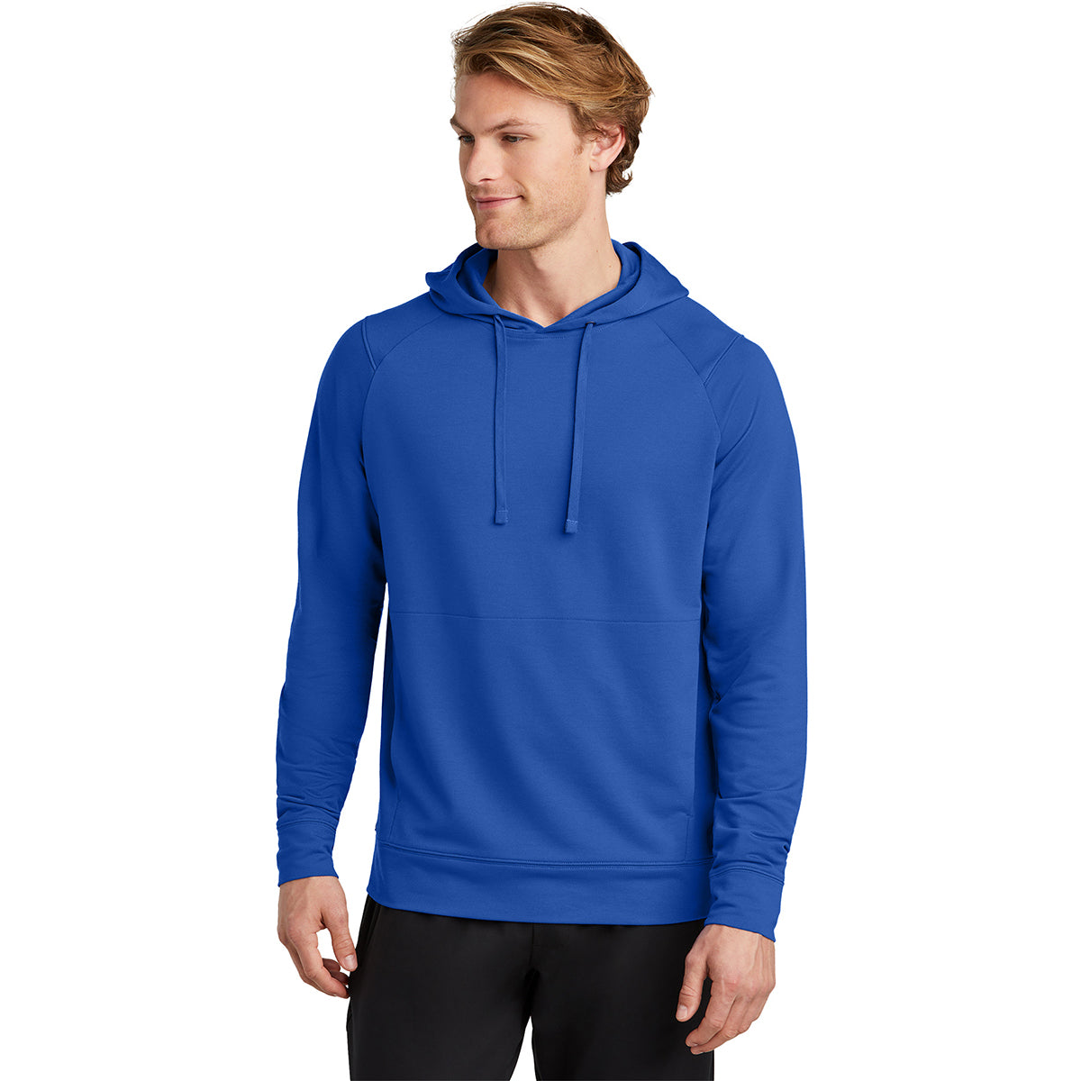 Sport-Tek Men's True Royal Sport-Wick Flex Fleece Pullover Hoodie - A Must-Have for Active Men