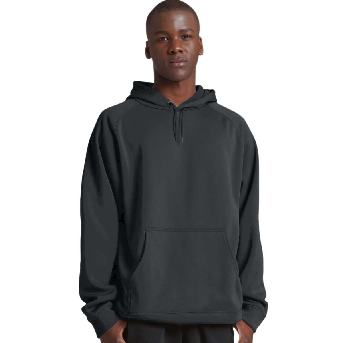 Charles River Men's Stylish Black Bonded Polyknit Sweatshirt