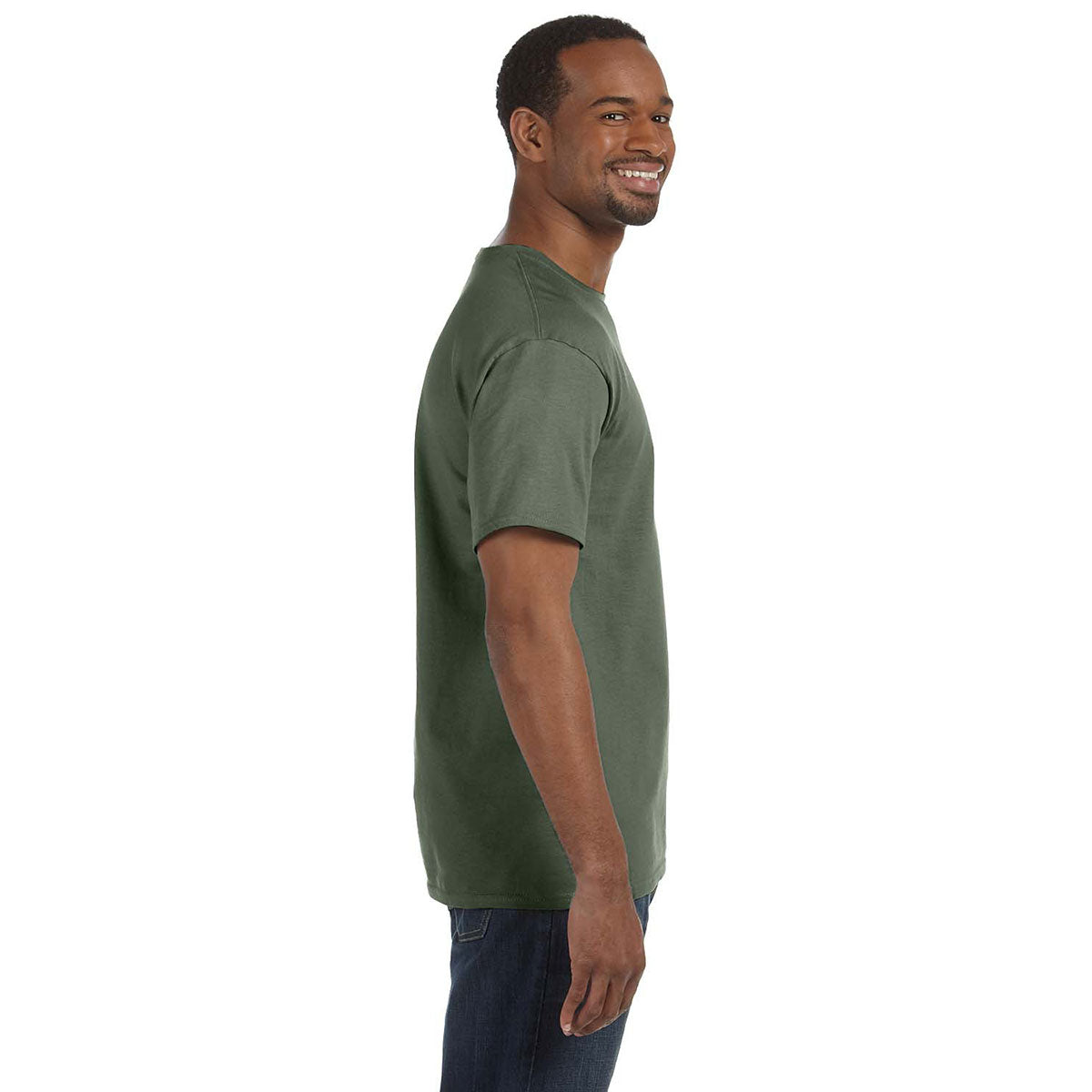 Hanes Unisex Fatigue Green Comfort T-Shirt