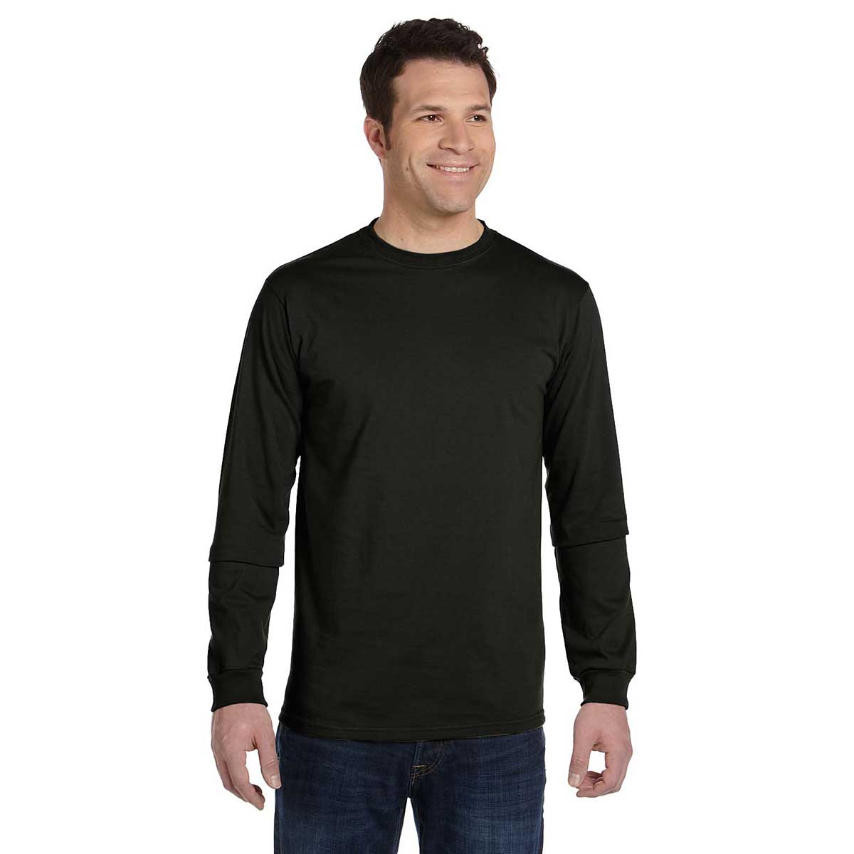 Econscious Men's Premium Black Organic Cotton Long-Sleeve Classic T-Shirt