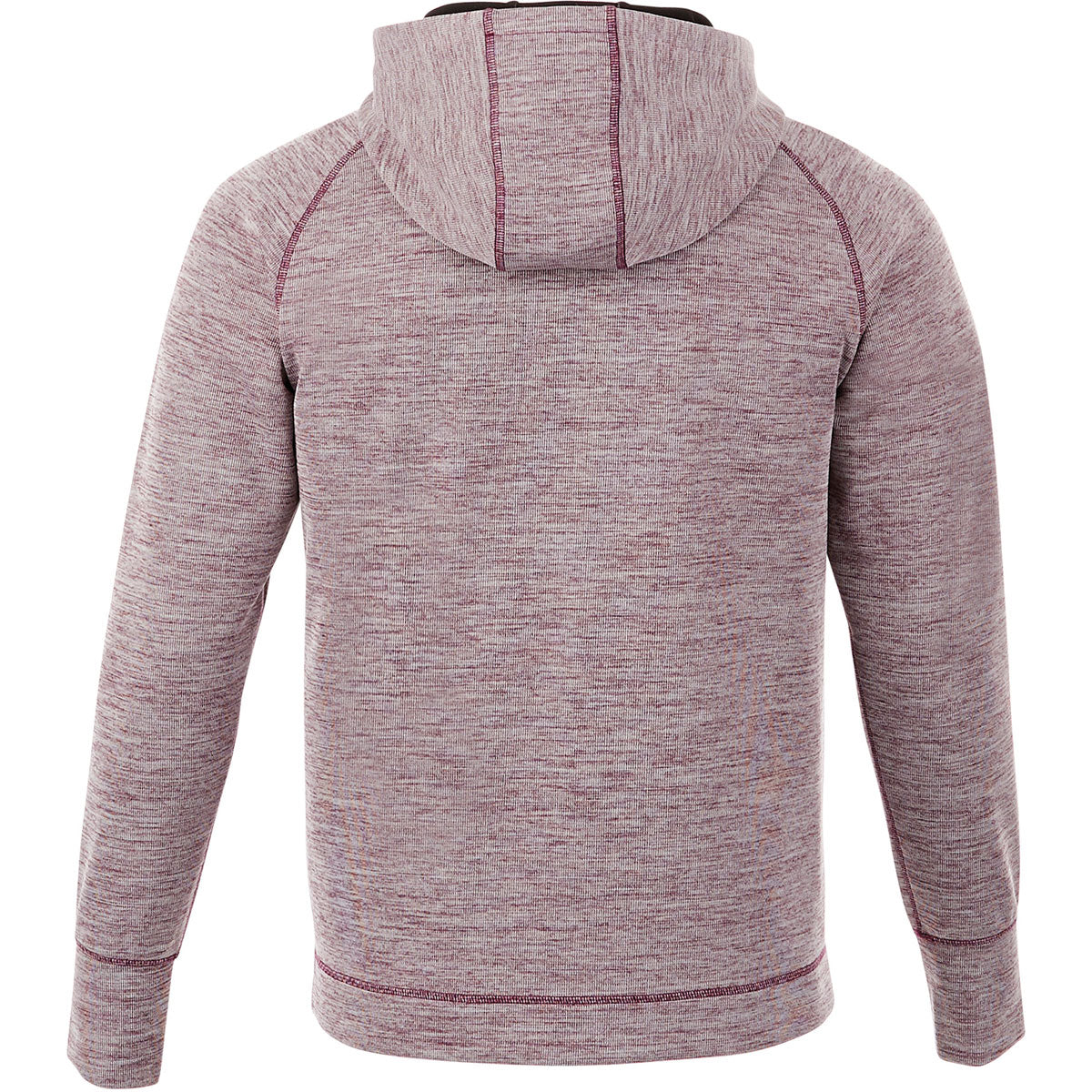 Elevate Men's Maroon Heather Odell Knit Zip Hoody - The Ultimate Cold-Weather Essential