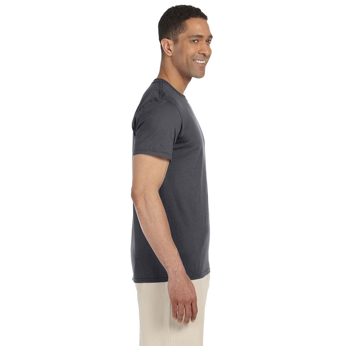 Gildan Men's Charcoal Softstyle 4.5 oz. Premium T-Shirt