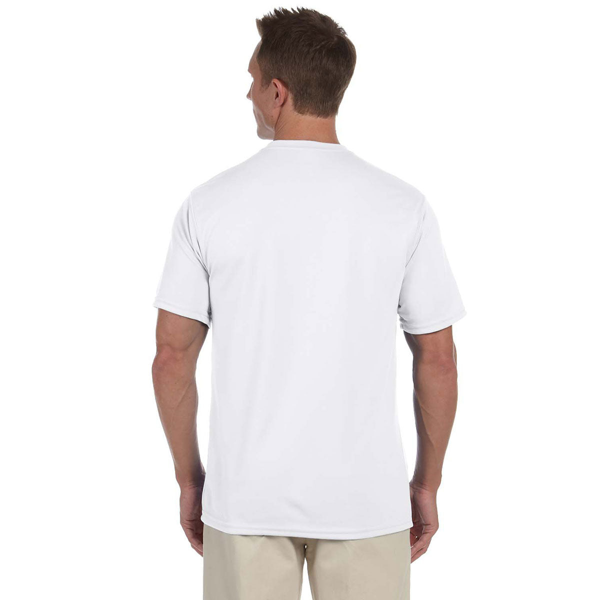 Augusta Sportswear Men's Stunning White Wicking T-Shirt - A Must-Have!