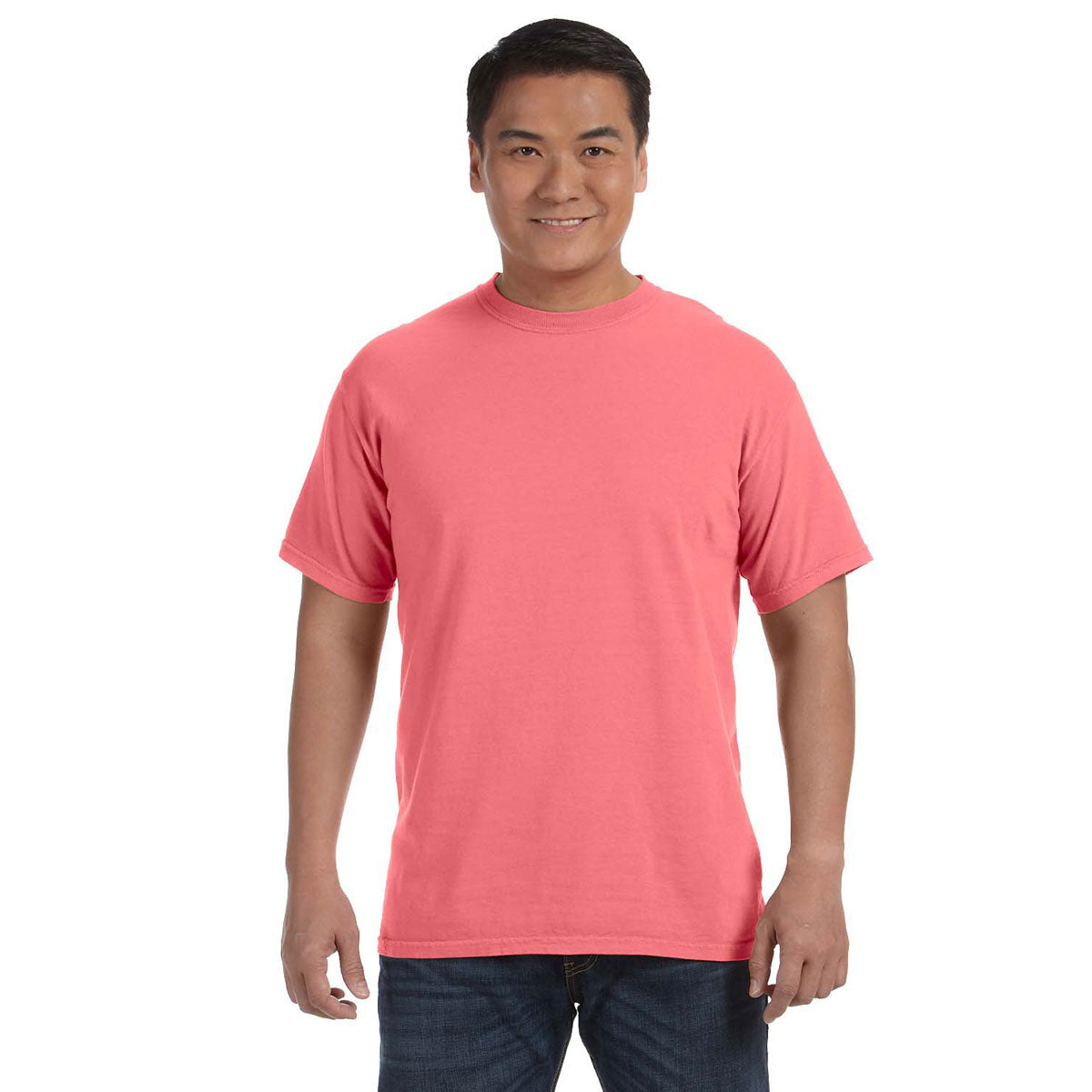 Comfort Colors Men's Stunning Neon Red - Orange 6.1 Oz. T - Shirt
