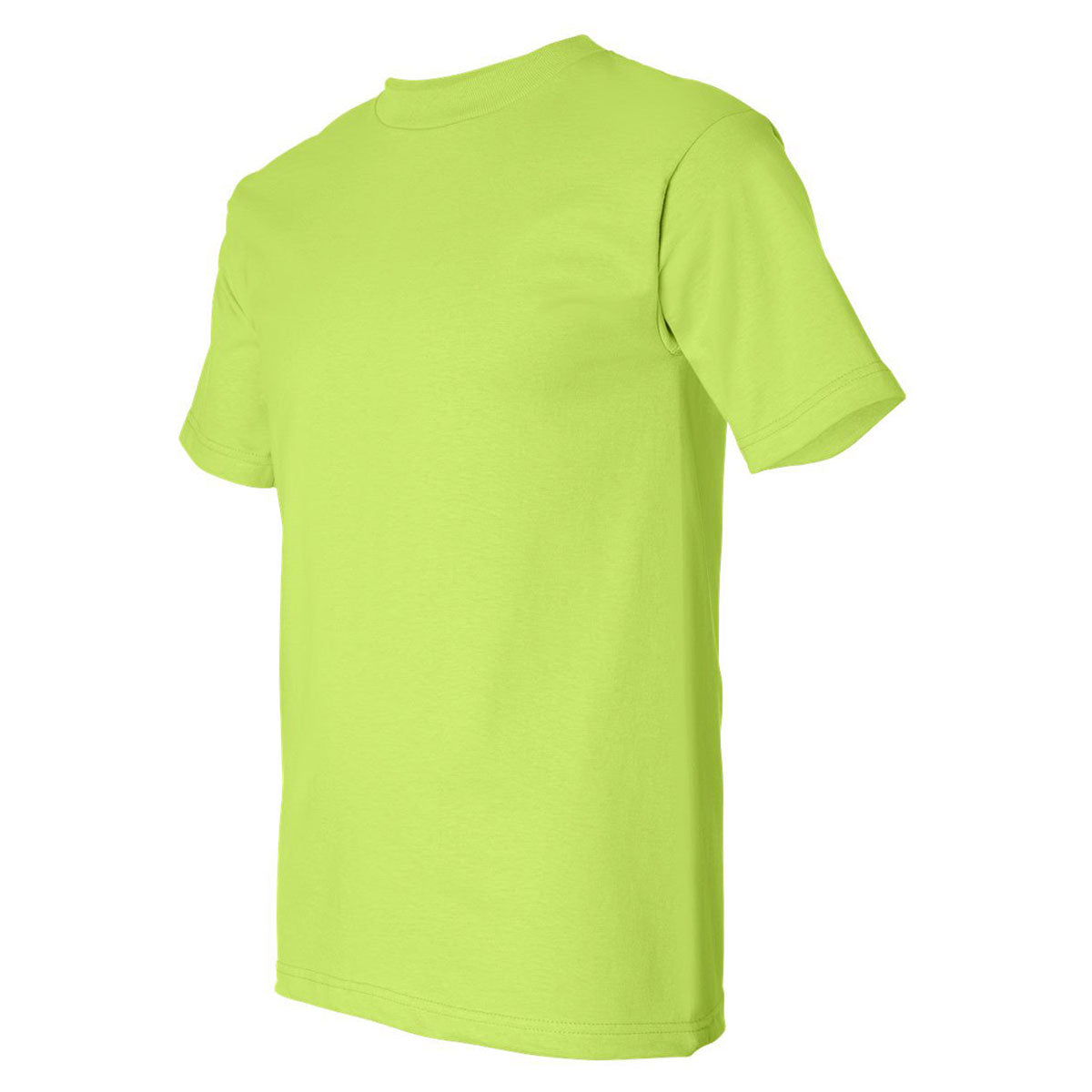 Bayside Men's Stunning Lime Green USA-Made Short Sleeve T-Shirt