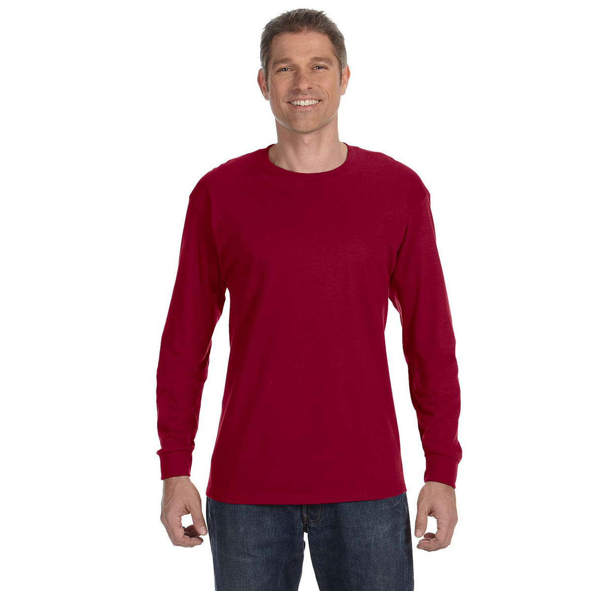 Jerzees Men's Cardinal 5.6 Oz Dri-Power Active Long-Sleeve T-Shirt: A Must-Have for Style and Comfort