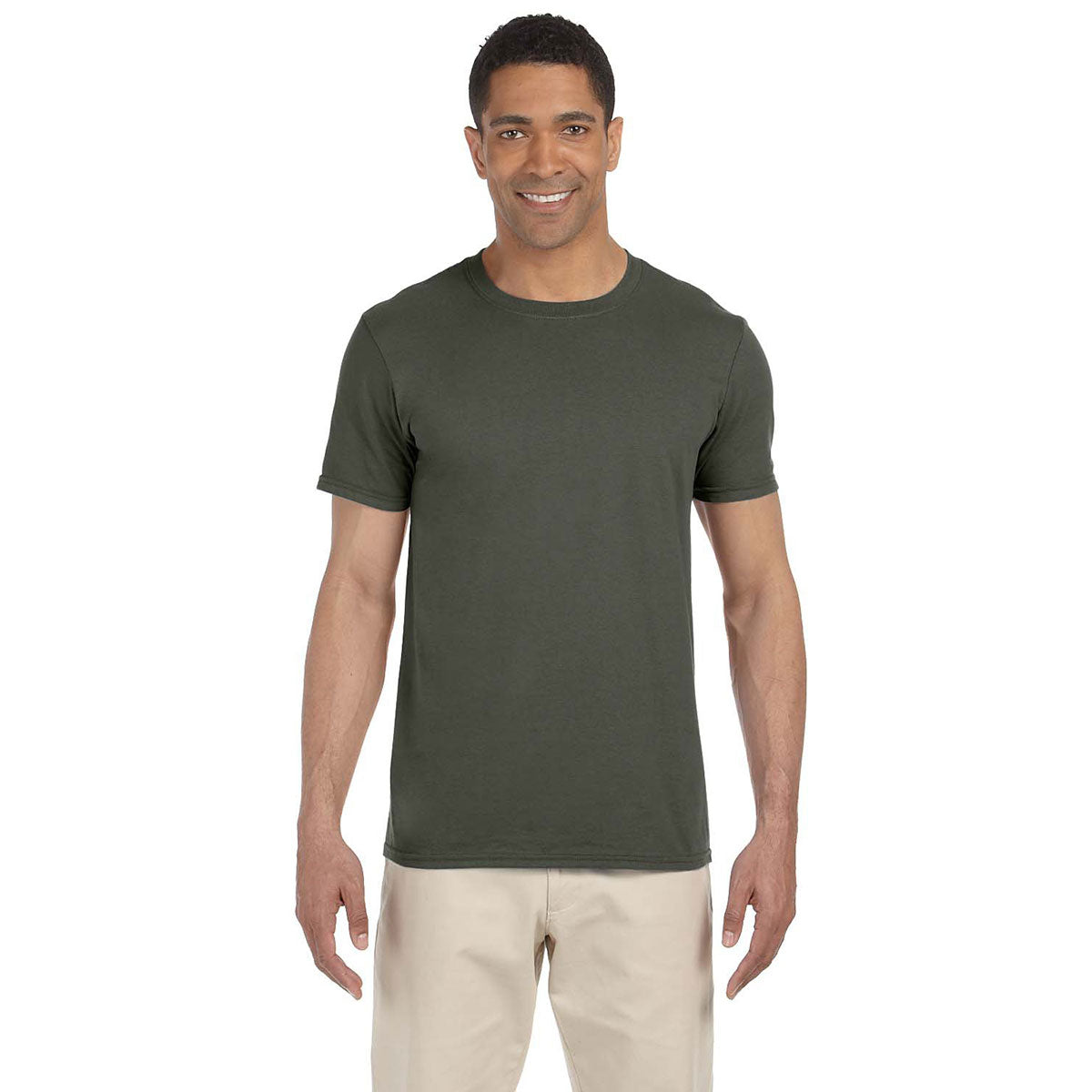 Gildan Men's Military Green Softstyle 4.5 oz. T-Shirt - The Ultimate Corporate Swag