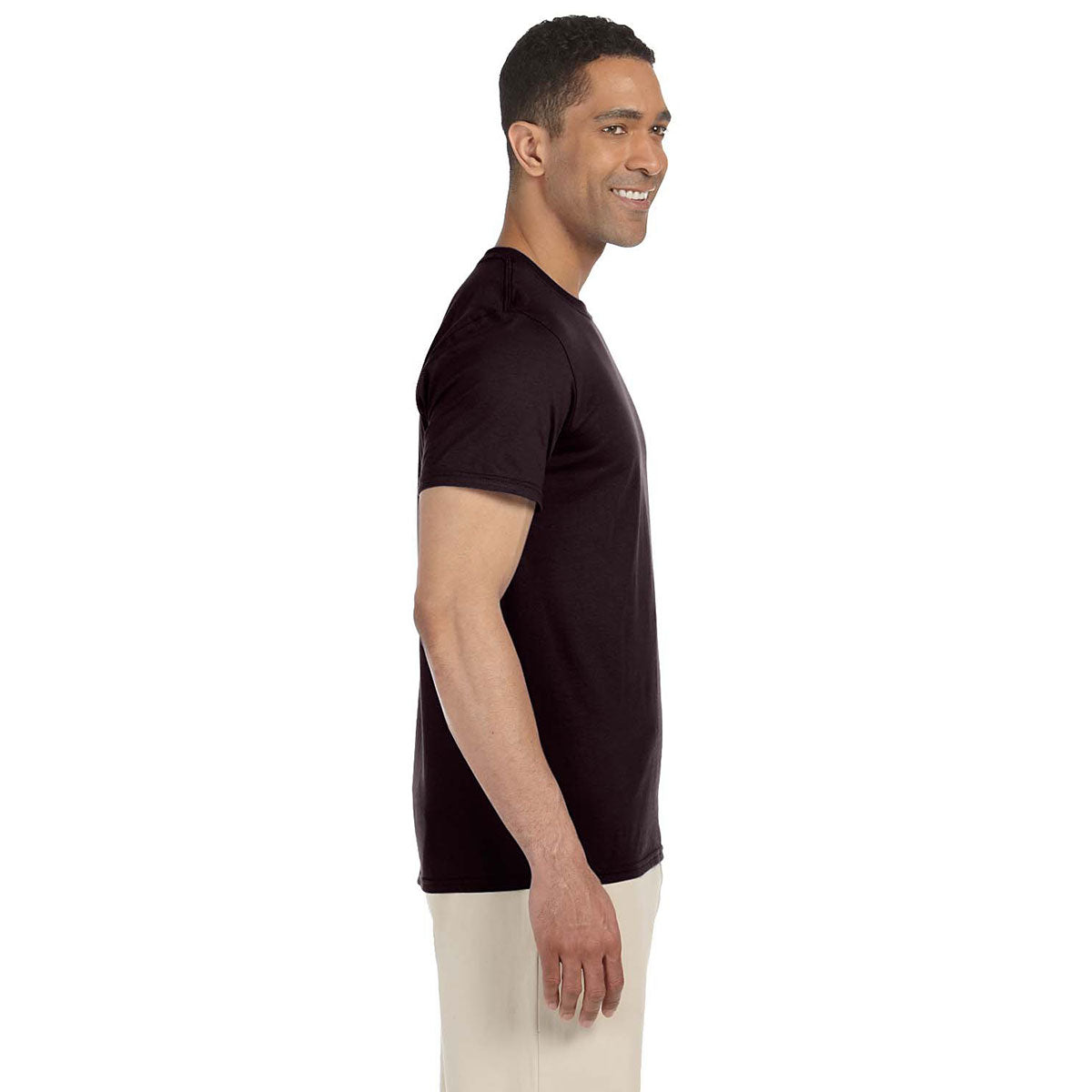 Gildan Men's Dark Chocolate Softstyle 4.5 oz. T-Shirt - The Ultimate Corporate Swag