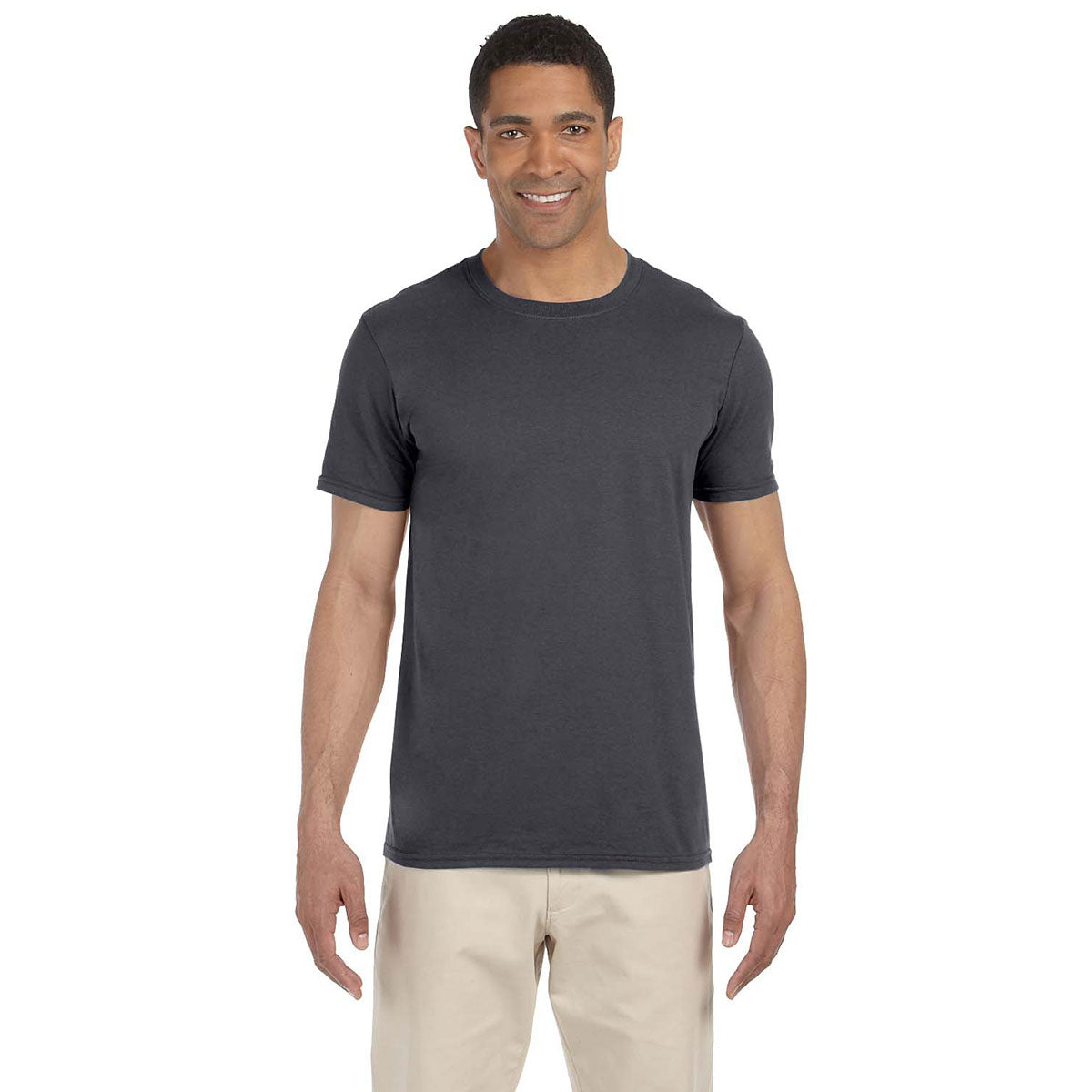 Gildan Men's Charcoal Softstyle 4.5 oz. Premium T-Shirt