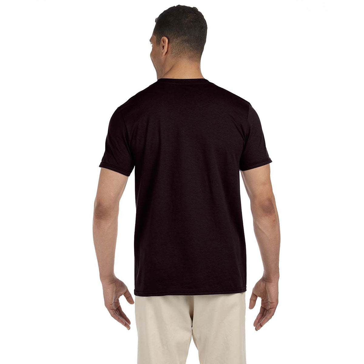 Gildan Men's Dark Chocolate Softstyle 4.5 oz. T-Shirt - The Ultimate Corporate Swag
