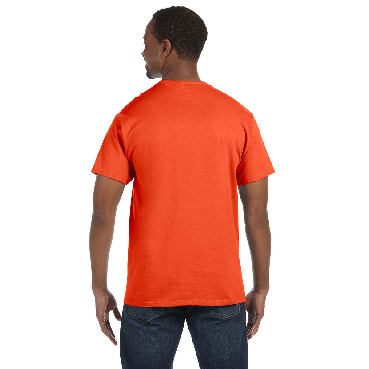 Jerzees Men's Stunning Burnt Orange 5.6 Oz Dri-Power Active T-Shirt
