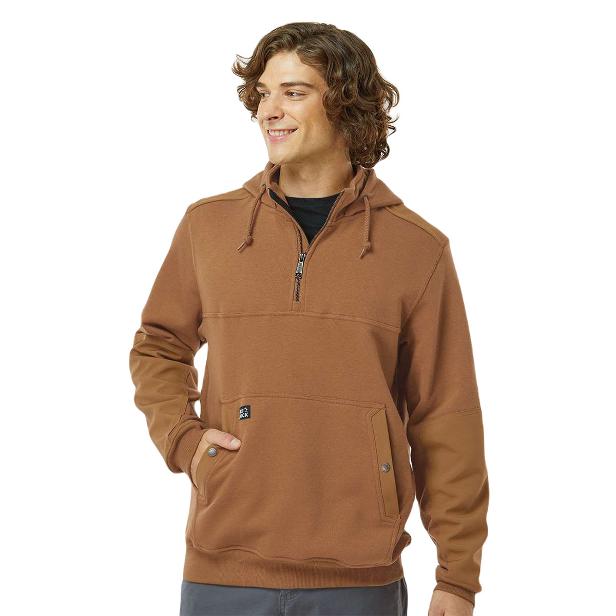 Dri Duck Men's Saddle Mission Must-Have Quarter-Zip Hooded Pullover