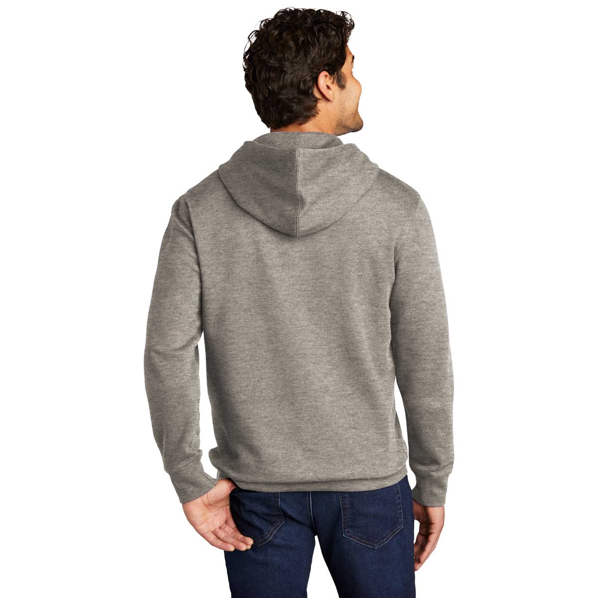 District Men's Grey Frost V.I.T. Fleece Hoodie - A Comfort Classic