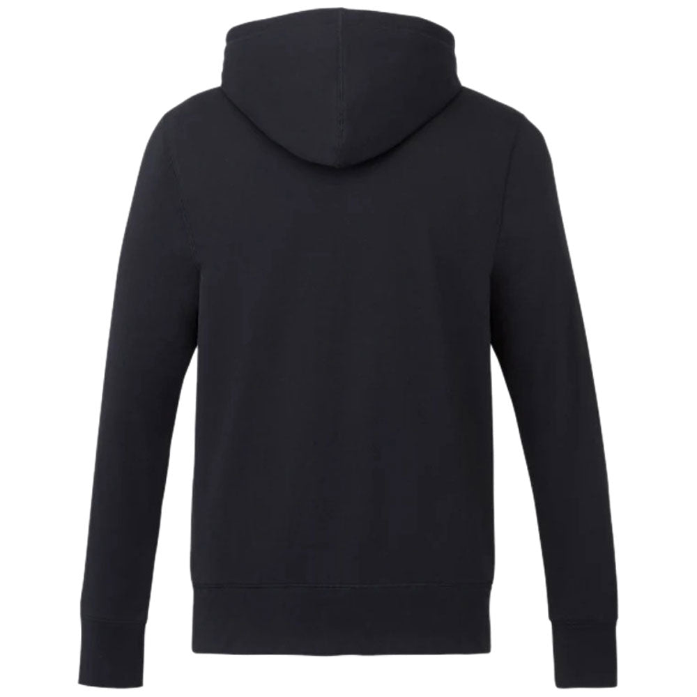 Elevate Men's Black Argus Eco-Friendly Fleece Hoody - A Sustainable Style Essential