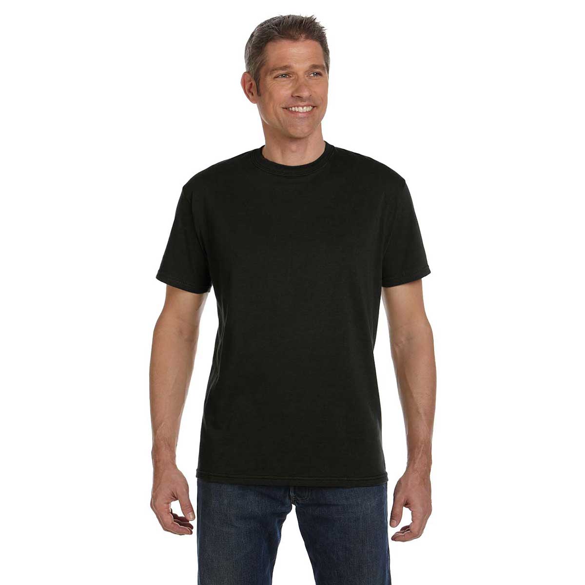 Econscious Men's Stylish Black Organic Cotton Short-Sleeve T-Shirt