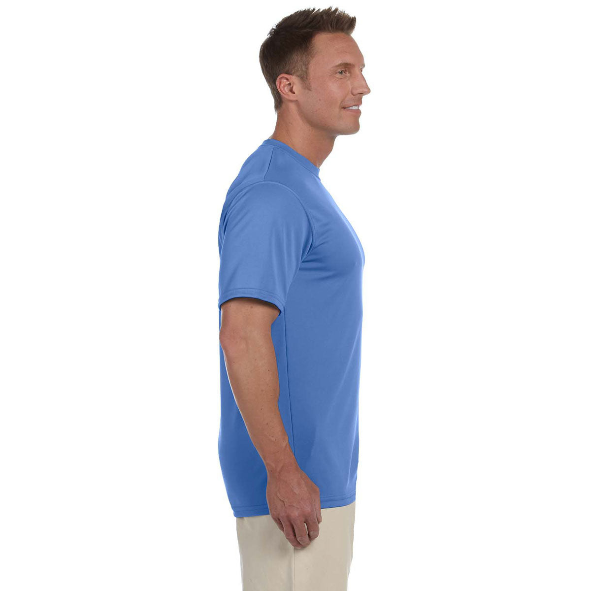 Augusta Sportswear Men's Stunning Columbia Blue Wicking T-Shirt - A Must-Have!