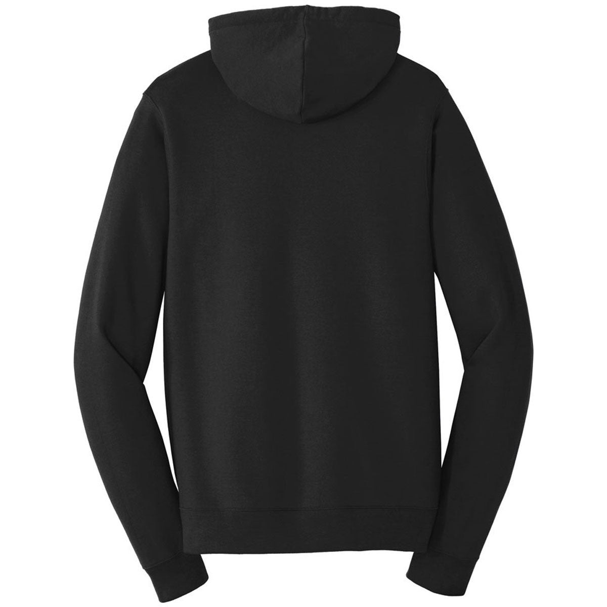 Port & Company Men's Jet Black Must-Have Fleece Full-Zip Hooded Sweatshirt