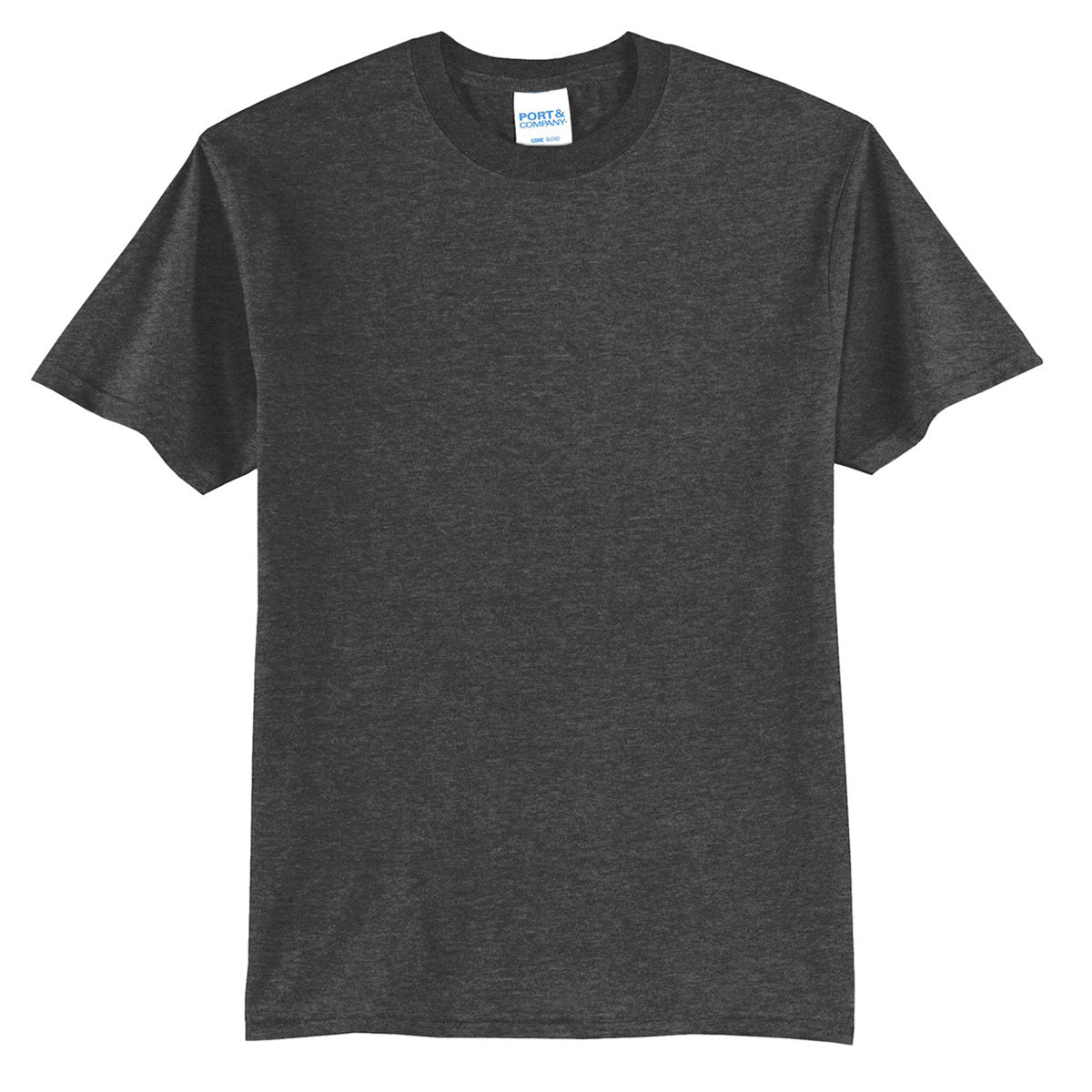 Port & Company Men's Dark Heather Grey Core Blend Customizable Tee