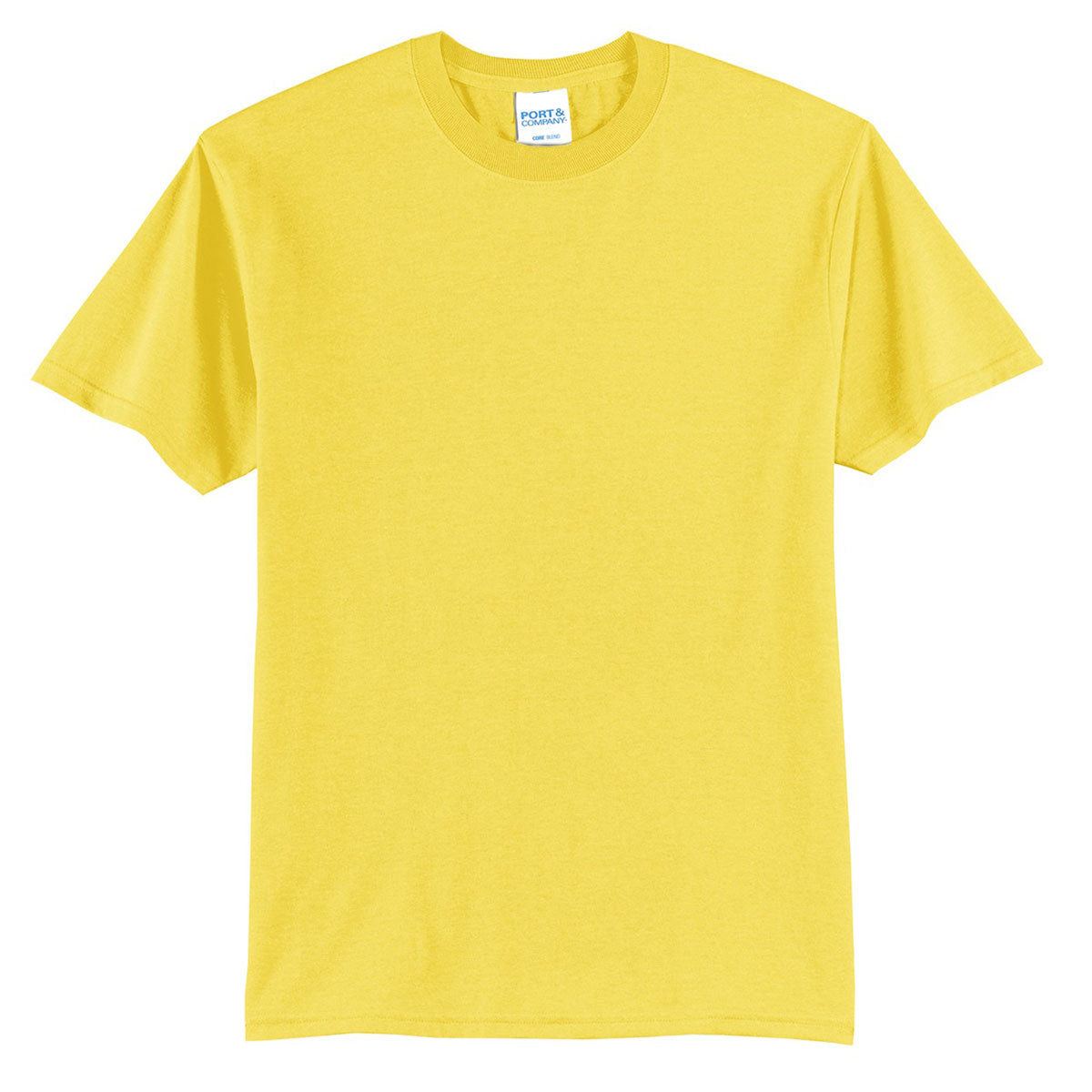 Port & Company Men's Stunning Yellow Core Blend Tee