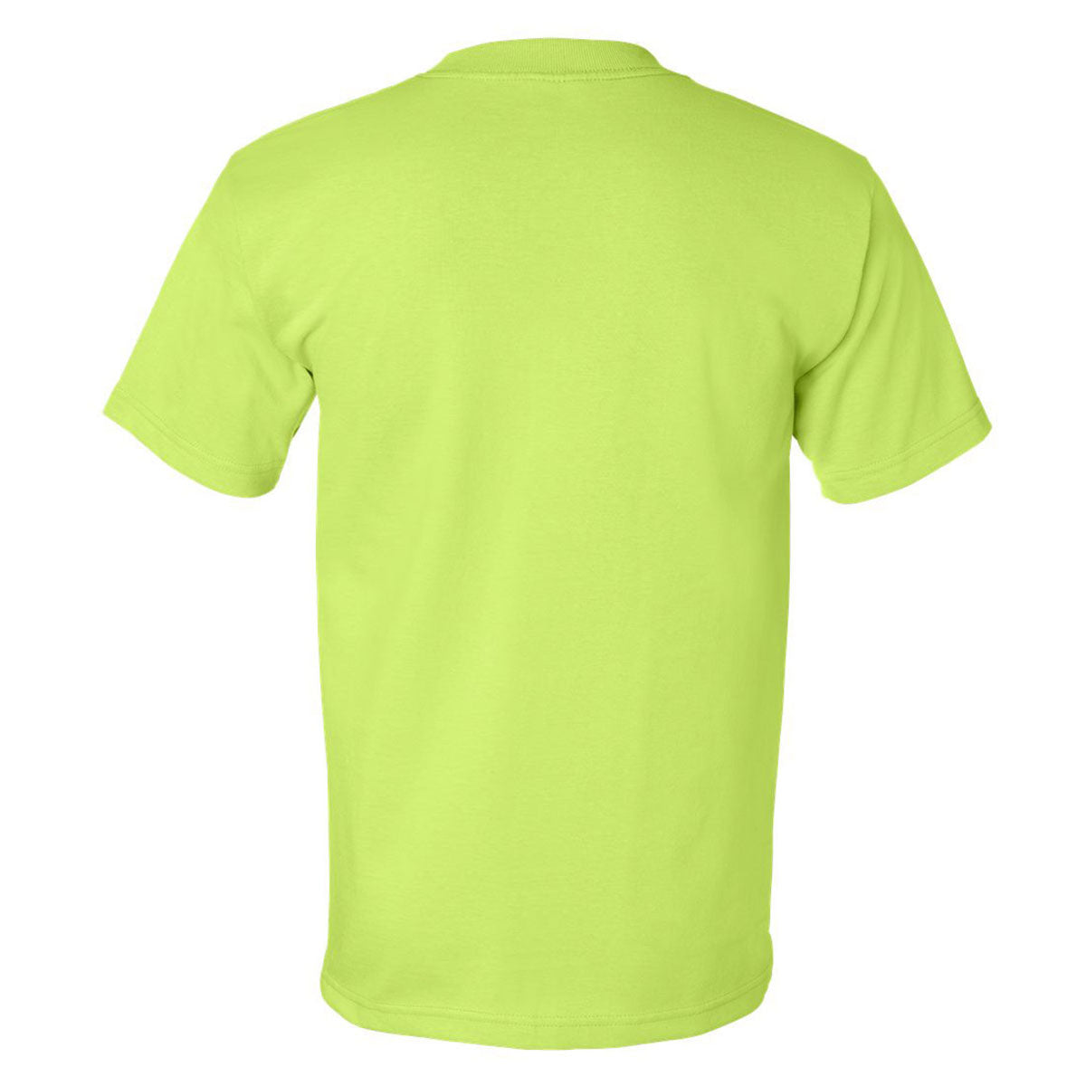 Bayside Men's Stunning Lime Green USA-Made Short Sleeve T-Shirt