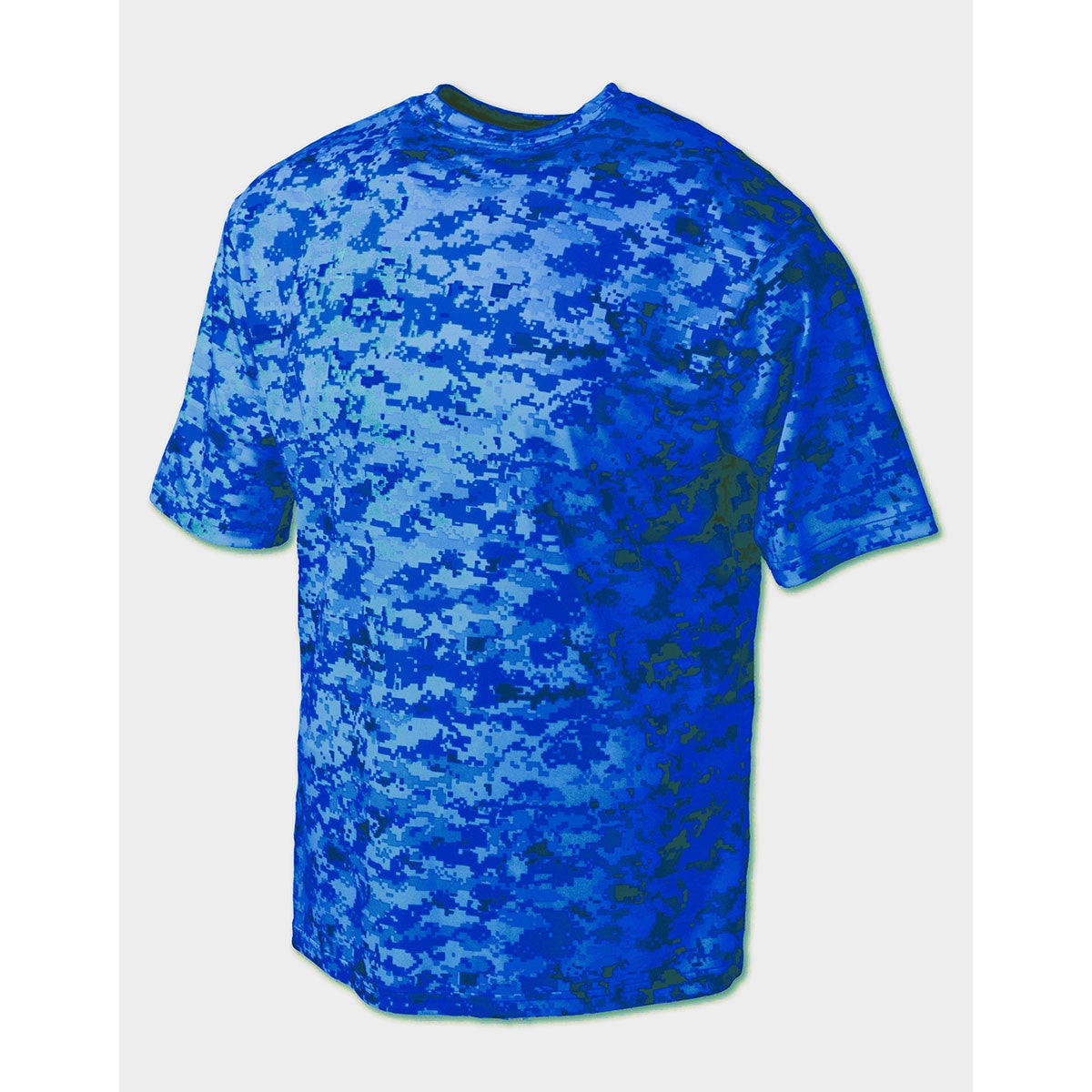 BAW Men's Blue Xtreme Tek Digital Camo Short Sleeve Shirt - A Must-Have for Men!