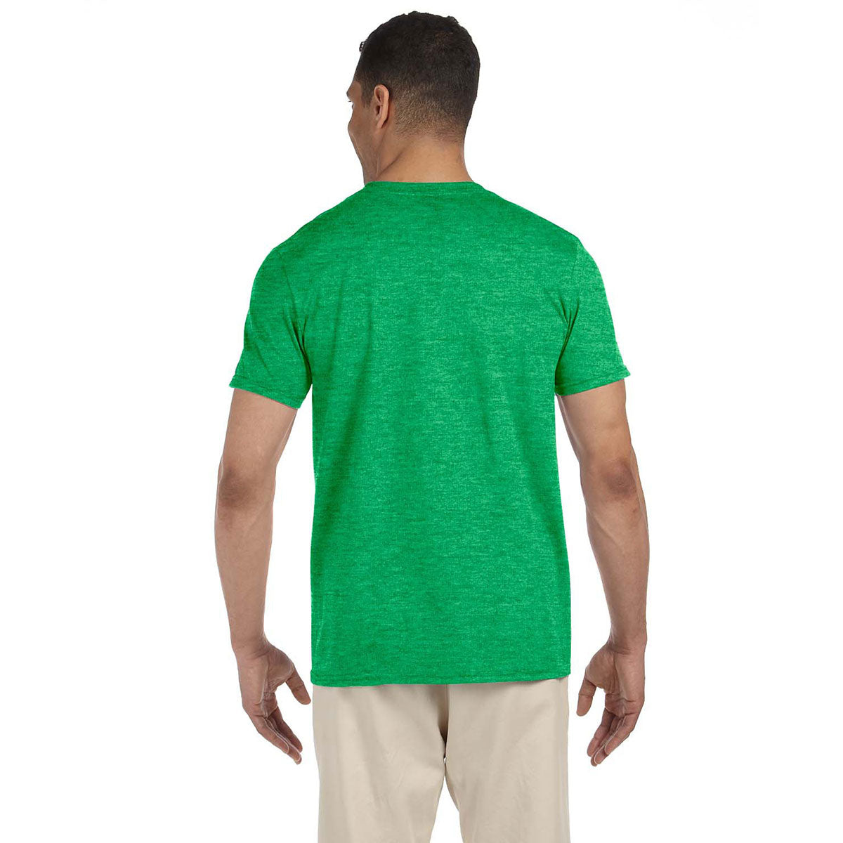 Gildan Men's Softstyle 4.5 oz. Heather Irish Green T-Shirt - Ideal for Corporate Swag