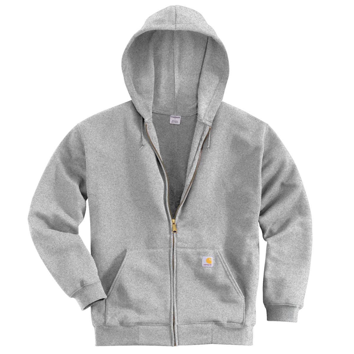 Carhartt Men's Stylish Heather Gray Midweight Hooded Zip - Front Sweatshirt